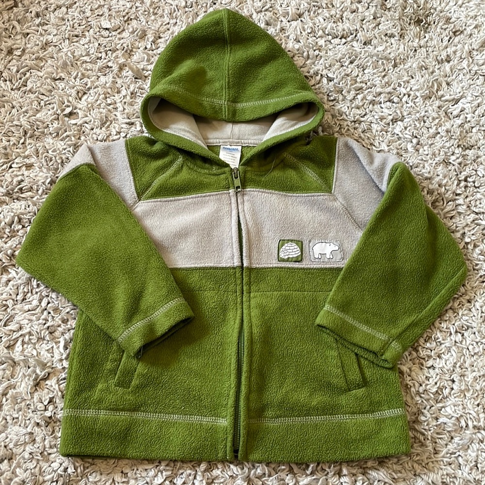 2005 Gymboree “Arctic Territory” Polar Bear Fleece Hoodie Jacket